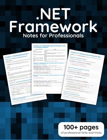 Dotnetframeworknotesforprofessionals