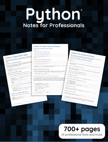 Pythonnotesforprofessionals